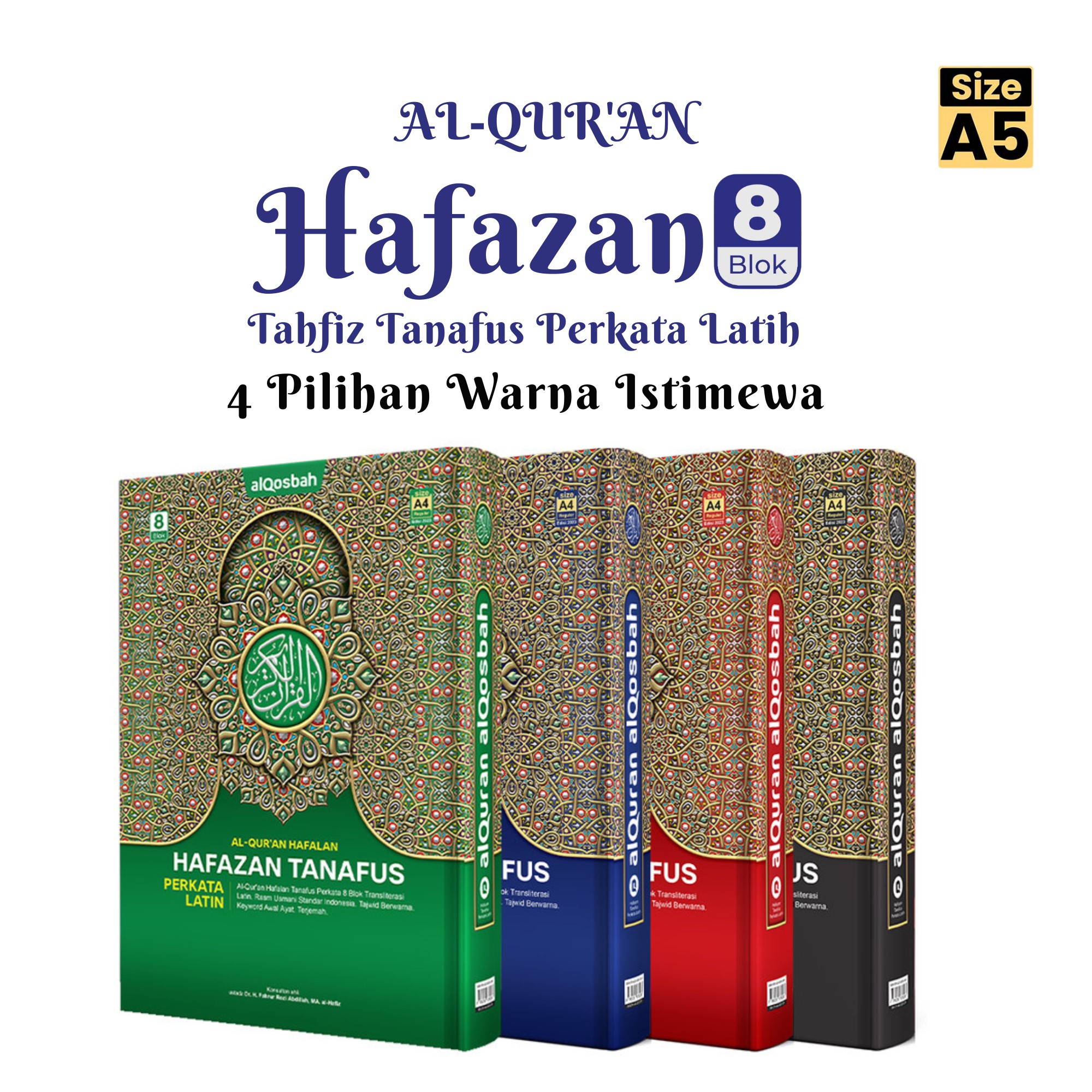 Al-Quran Hafazan Tahfiz Tanafus Perkata Latin (Size A5)